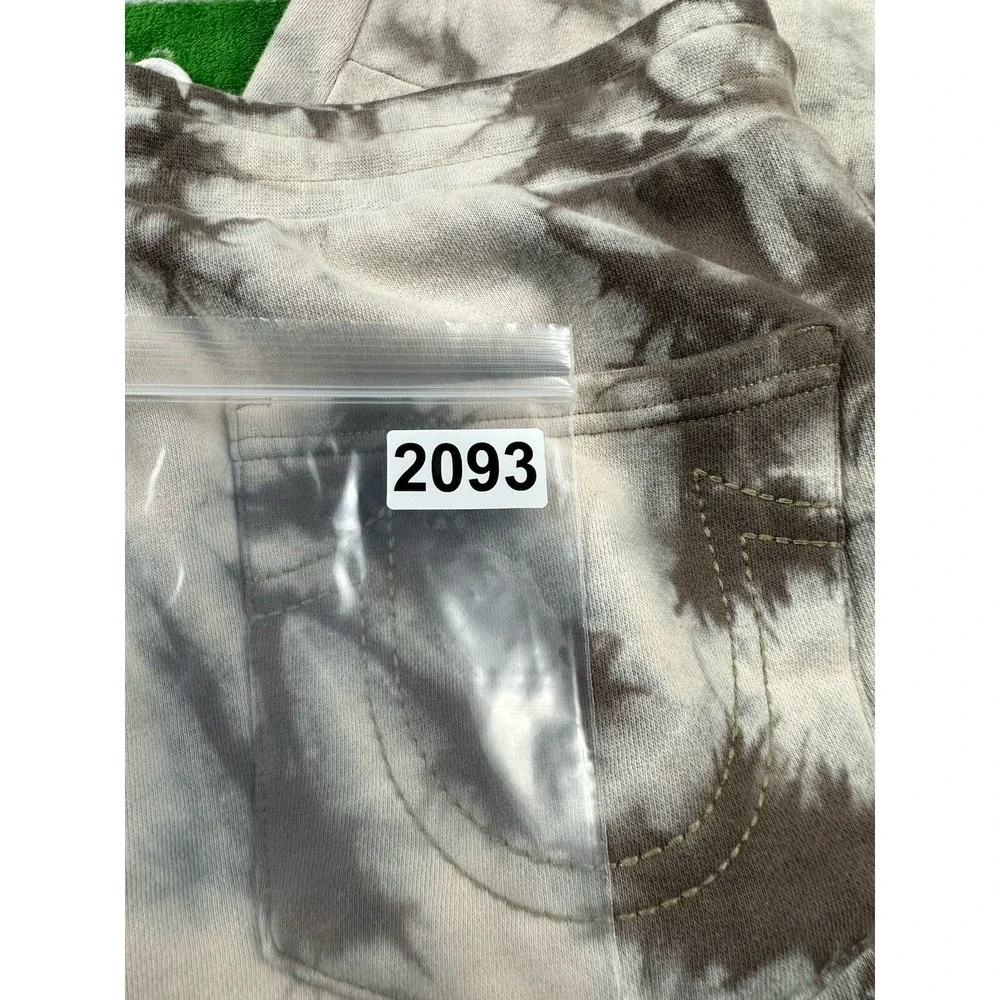 True Religion Gilden Beige White Tie Dye Mens Jogger Pants Size M 104991 NWT